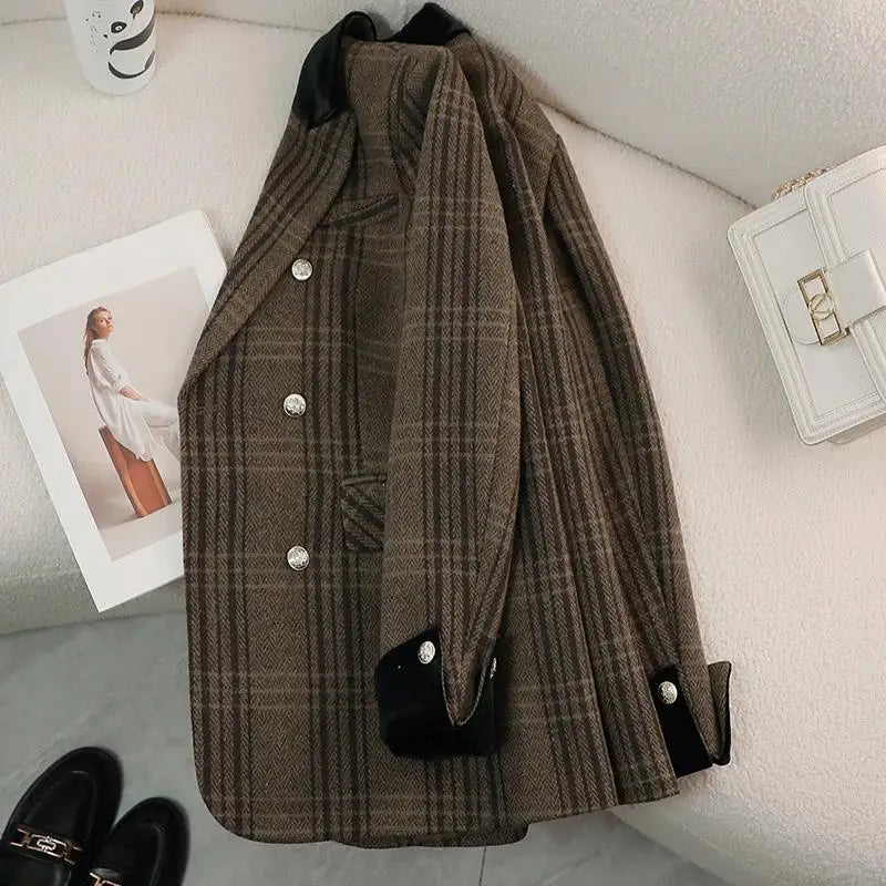 Woolen Jackets Blazer Women's Coats