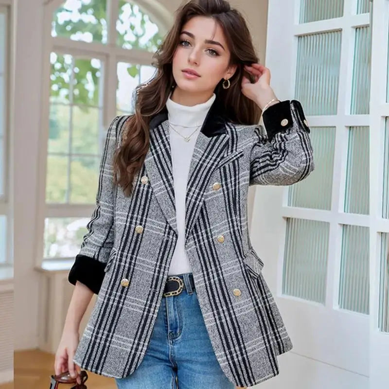 Woolen Jackets Blazer Women's Coats