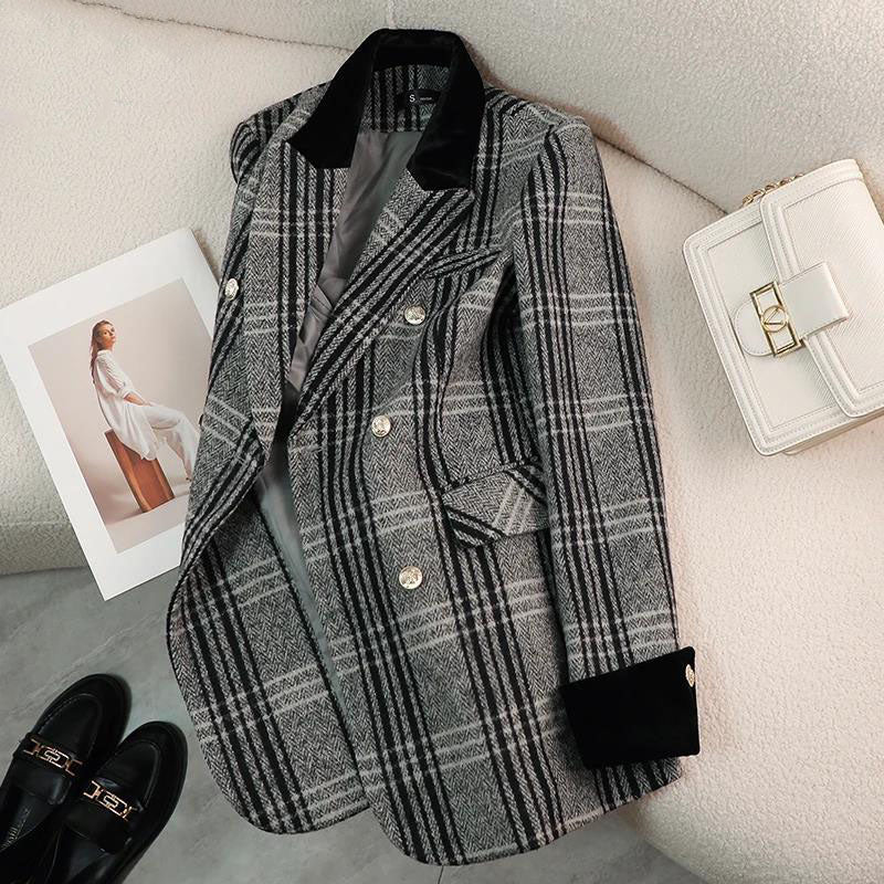 Woolen Jackets Blazer Women's Coats