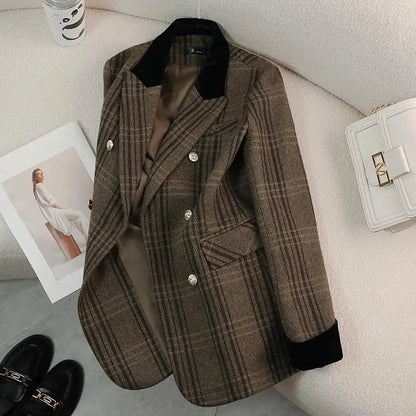 Woolen Jackets Blazer Women's Coats